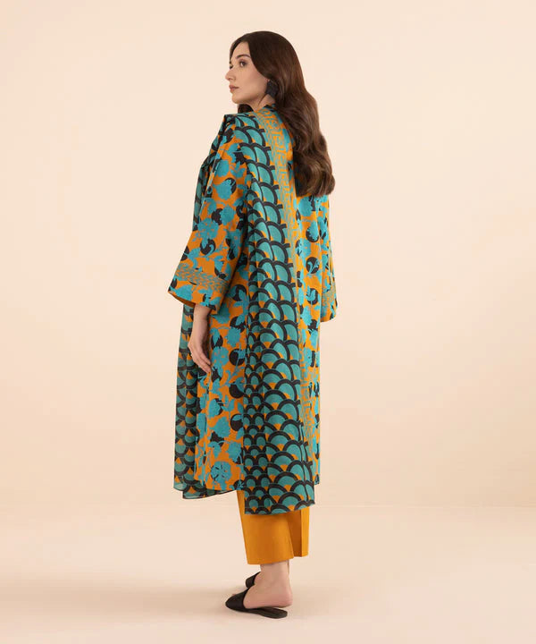 Sapphire Day to Day Mid Summer Printed Lawn 3 Piece Unstitched Dress - U3P-DY24D1-12