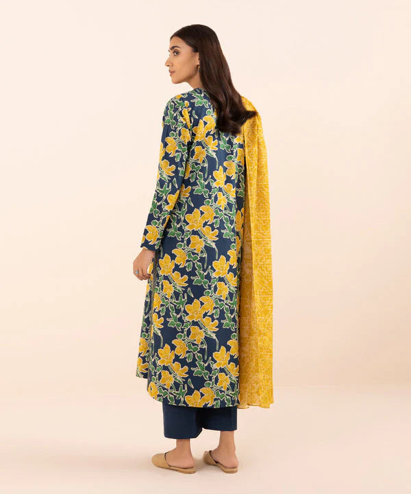 Sapphire Day to Day Mid Summer Printed Lawn 3 Piece Unstitched Dress - U3P-DY24D1-30