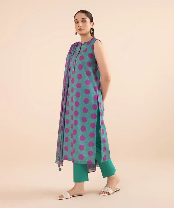 Sapphire Day to Day Mid Summer Printed Lawn 3 Piece Unstitched Dress - U3P-DY24D1-35