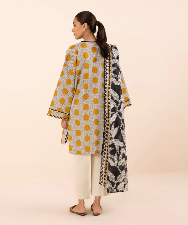 Sapphire Day to Day Mid Summer Printed Lawn 3 Piece Unstitched Dress - U3P-DY24D1-37