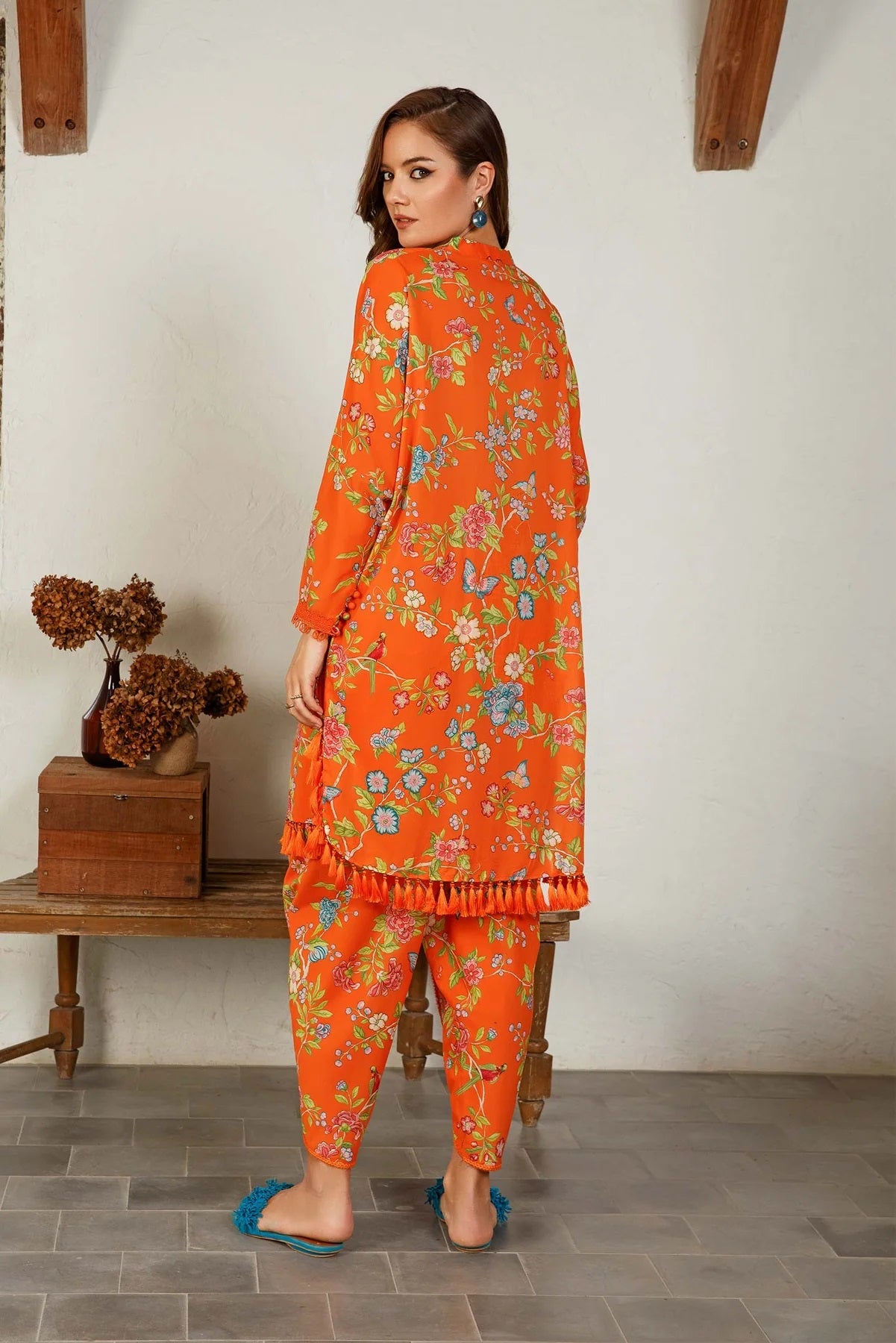 M Basics By Maria B Printed Lawn Shirt Unstitched 1 Piece MB-US23 101-A