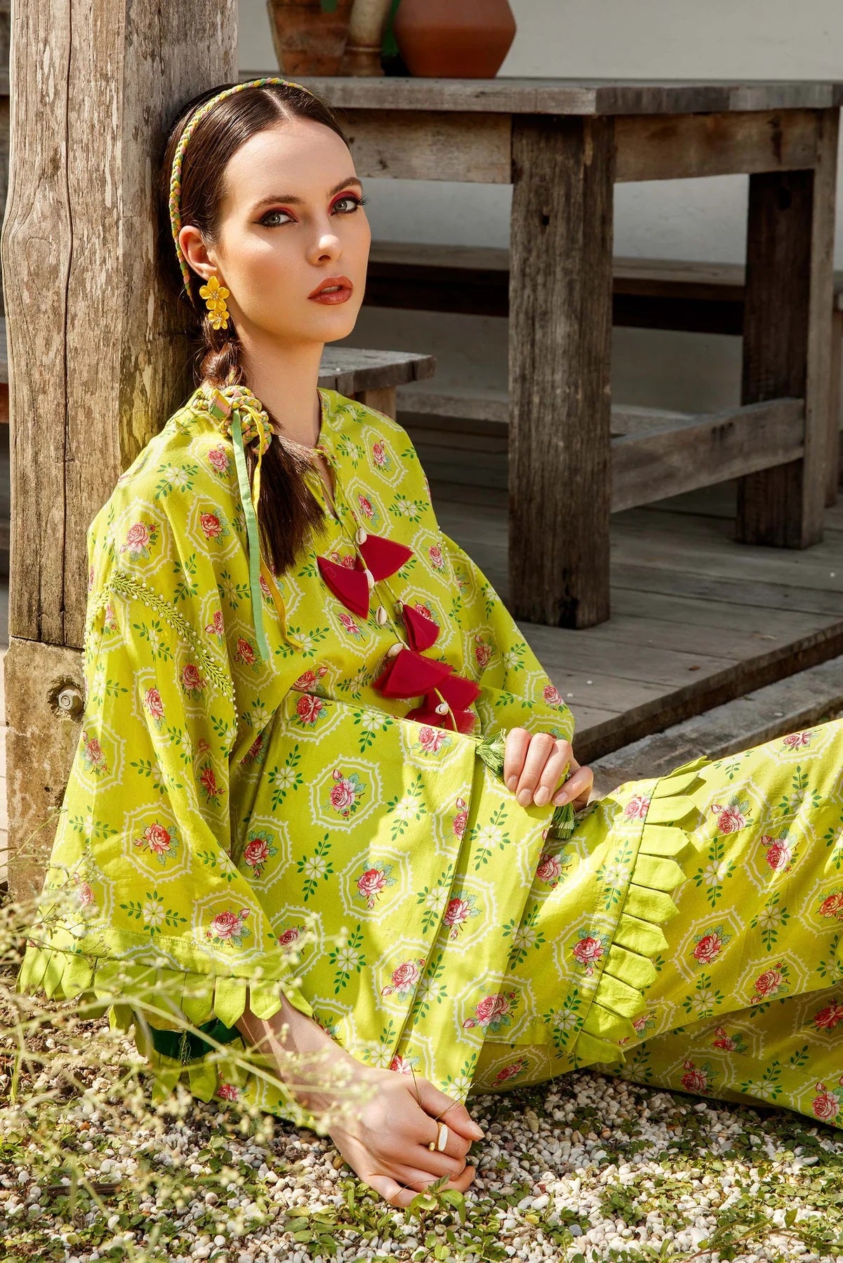 M Basics By Maria B Printed Lawn Shirt Unstitched 1 Piece MB-US23 104-B