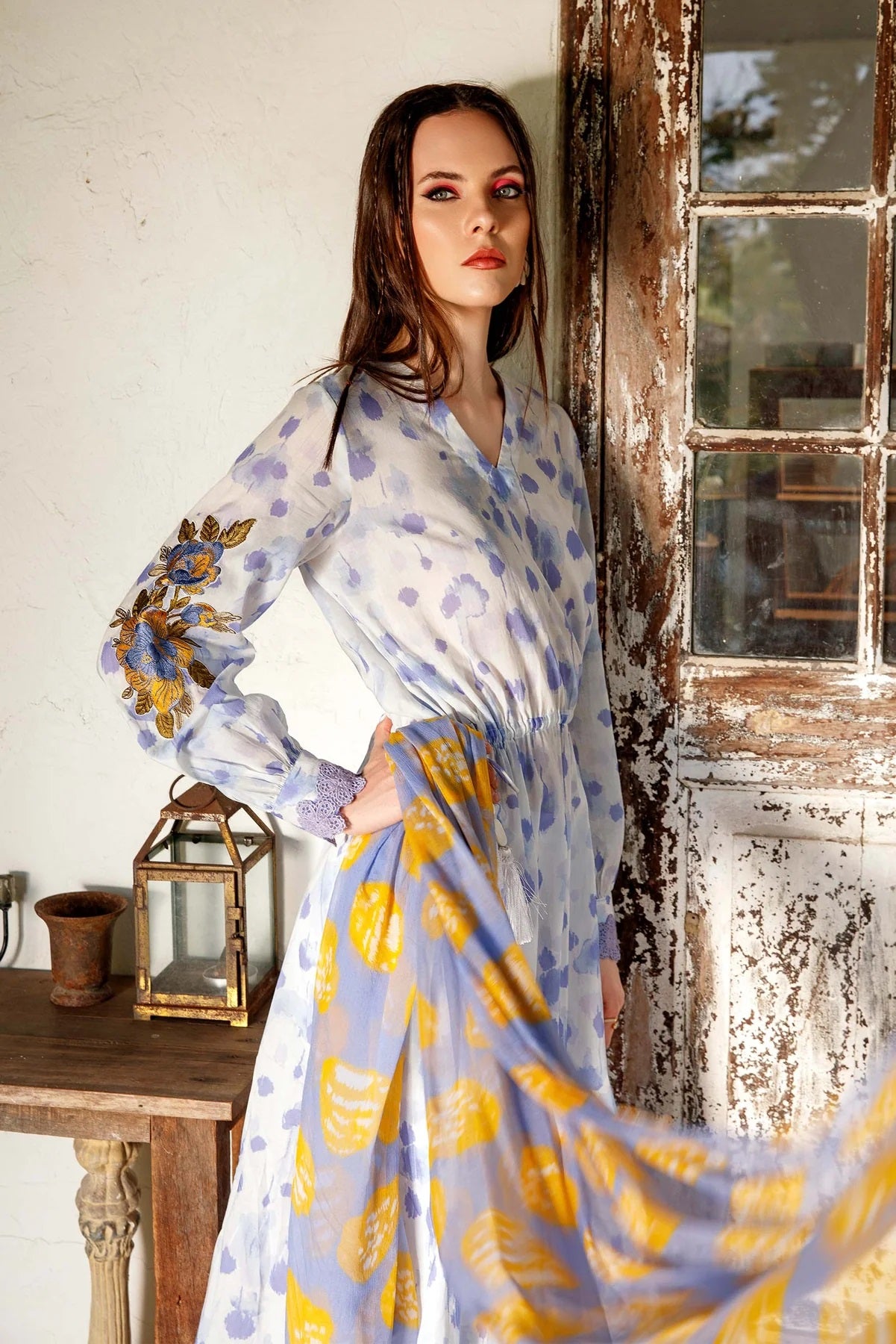 M Basics By Maria B Embroidered Lawn Suits Unstitched 2 Piece MB-US23 106-B