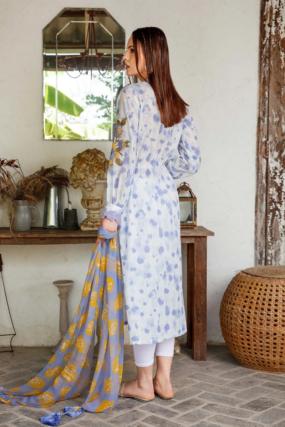M Basics By Maria B Embroidered Lawn Suits Unstitched 2 Piece MB-US23 106-B