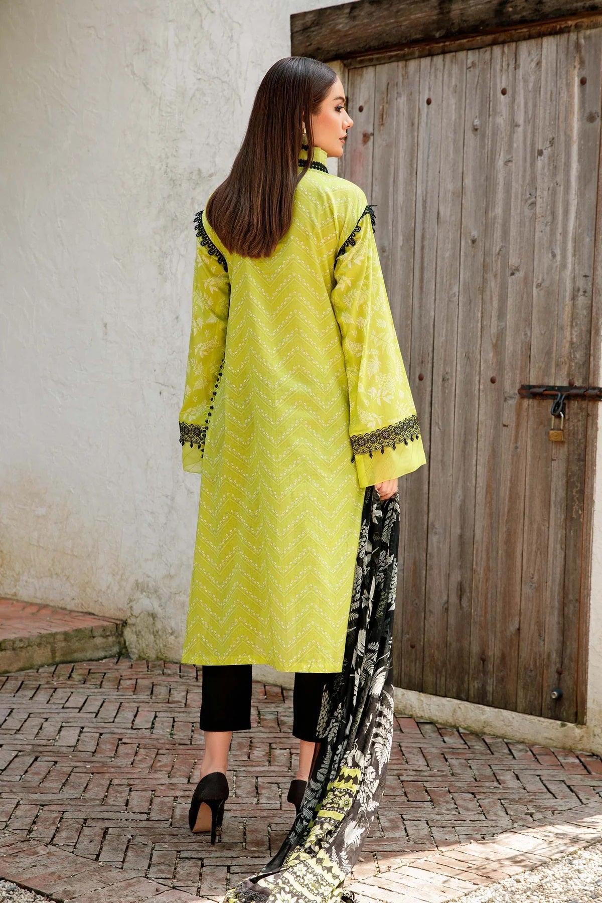 M Basics By Maria B Embroidered Lawn Suits Unstitched 2 Piece MB-US23 107-A