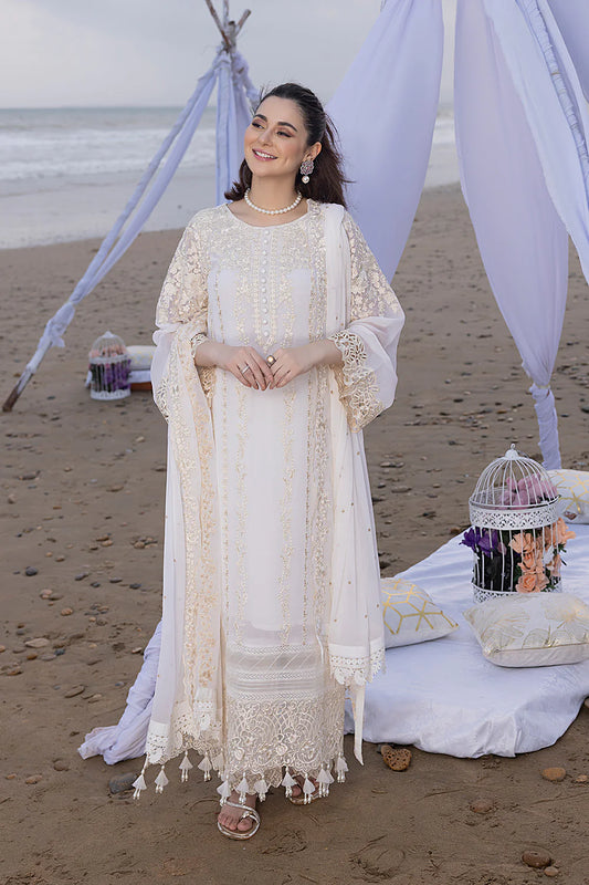 Luxe By Azure Embroidered Suits Unstitched 4 Piece AS-108 Beach Shell - Eid Collection