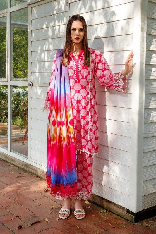 M Basics By Maria B Embroidered Lawn Suits Unstitched 2 Piece MB-US23 108-A