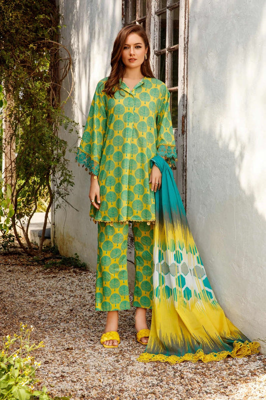 M Basics By Maria B Embroidered Lawn Suits Unstitched 2 Piece MB-US23 108-B