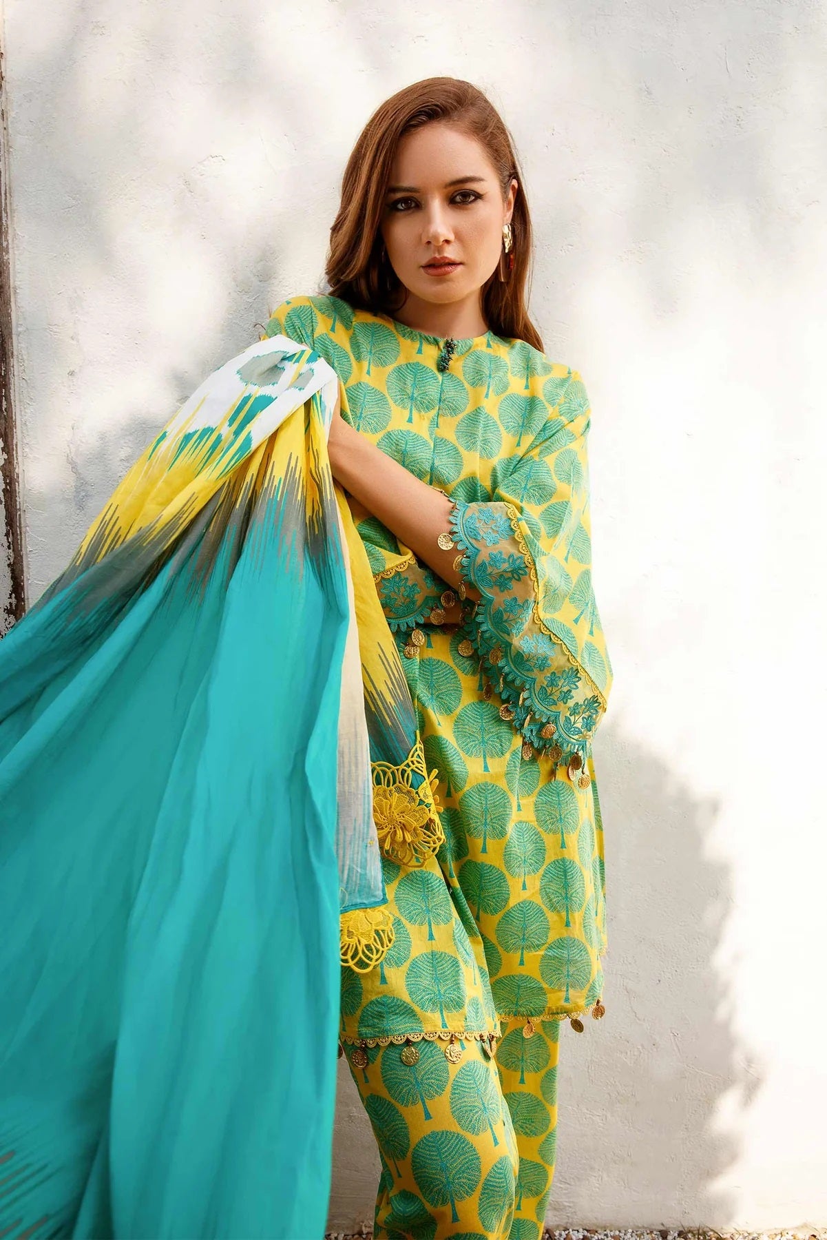 M Basics By Maria B Embroidered Lawn Suits Unstitched 2 Piece MB-US23 108-B