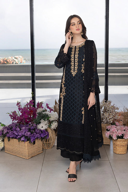 Luxe By Azure Embroidered Suits Unstitched 4 Piece AS-109 Flint Fantasy - Eid Collection