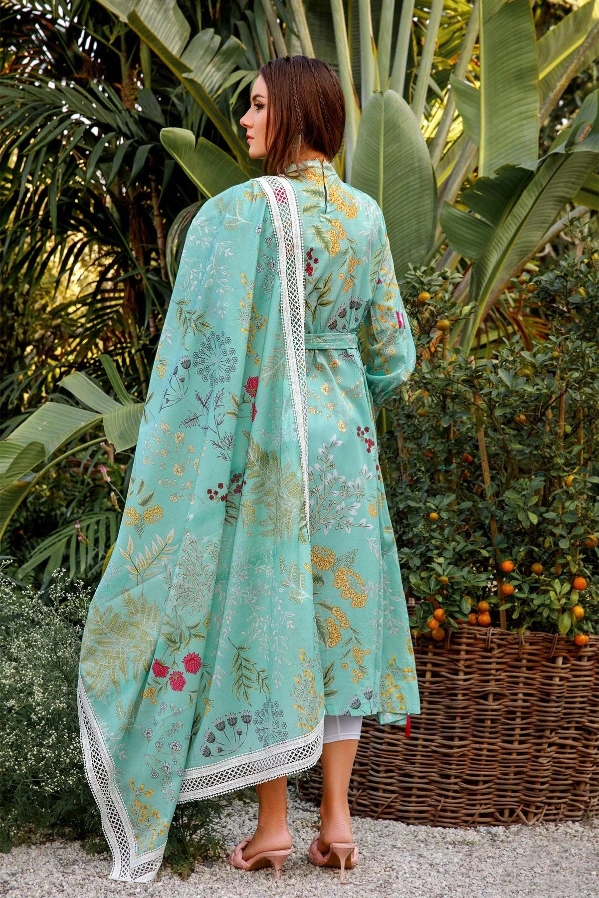 M Basics By Maria B Embroidered Lawn Suits Unstitched 2 Piece MB-US23 109-A