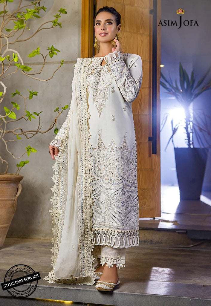 Asim Jofa Embroidered Lawn Suits Unstitched 3 Piece AJCK-10 - Eid Collection