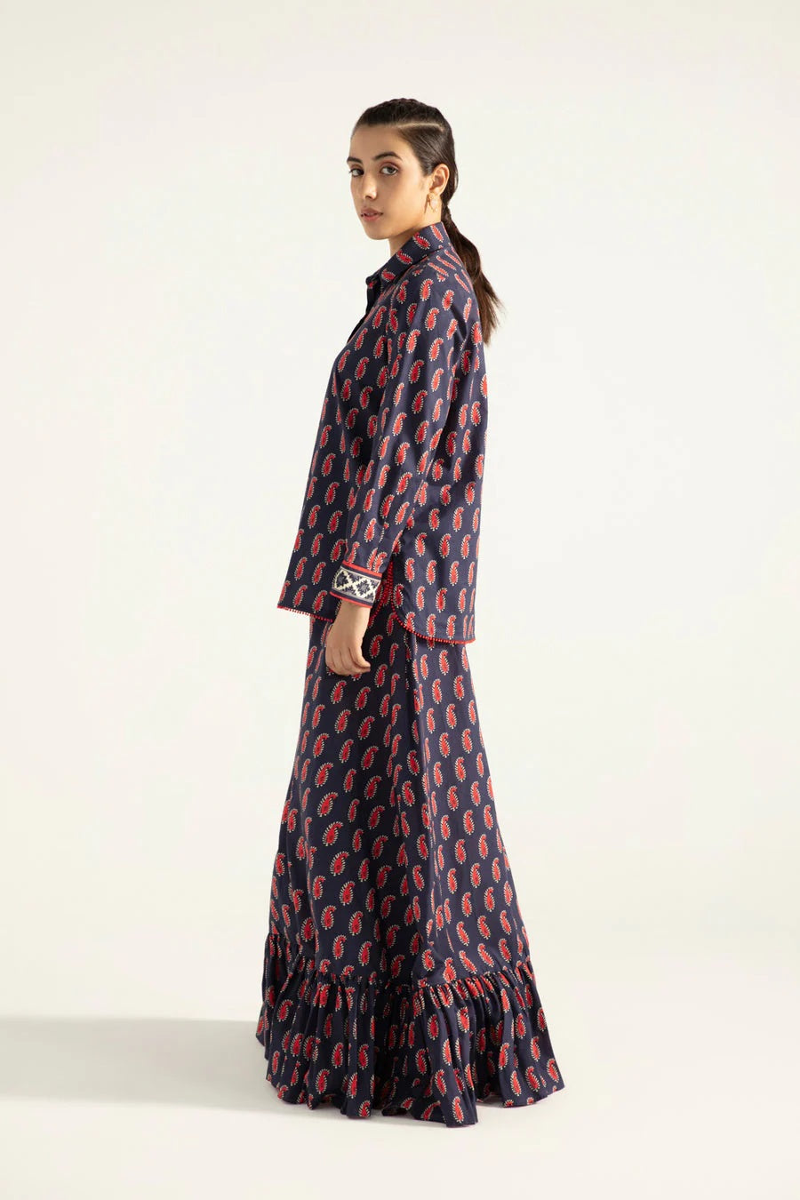 Sapphire Intermix Printed Cotton Shirt 1 piece Unstitched - U1 DY22V5 10