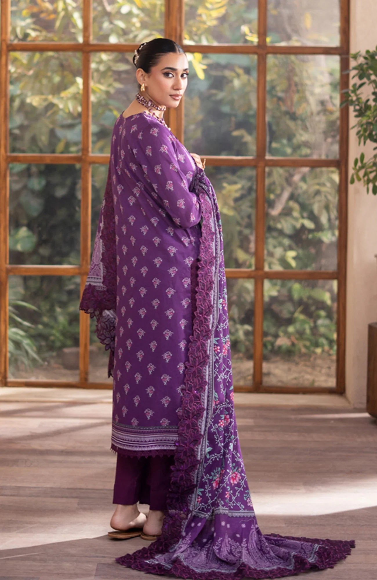 Mausummery Digital Printed Lawn Unstitched 3 Piece Suit – MUS25V1PL10