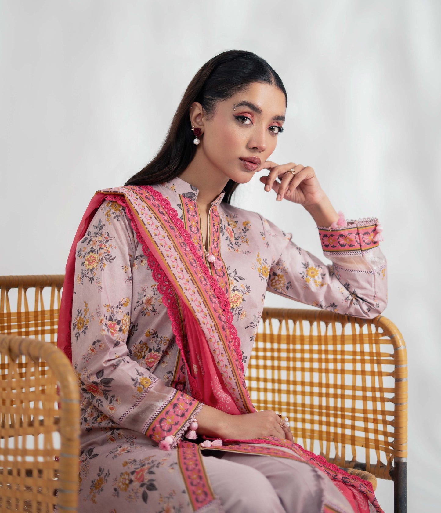 Colors by AlZohaib Textile Digital Printed 3 Piece Lawn Unstitched Dress - D10 Summer Collection