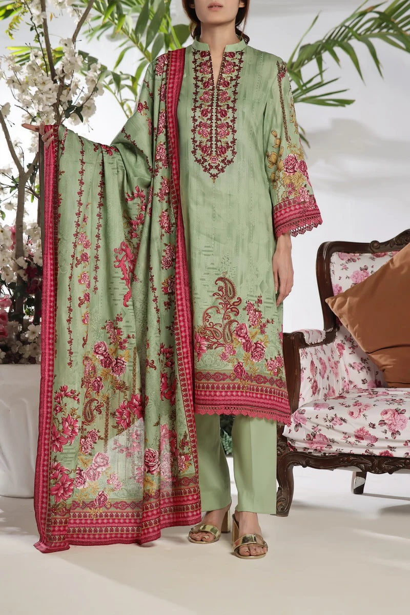 Daman By VS Textiles Printed Lawn Suits Unstitched 3 Piece VS24-D1 2910-B - Summer Collection