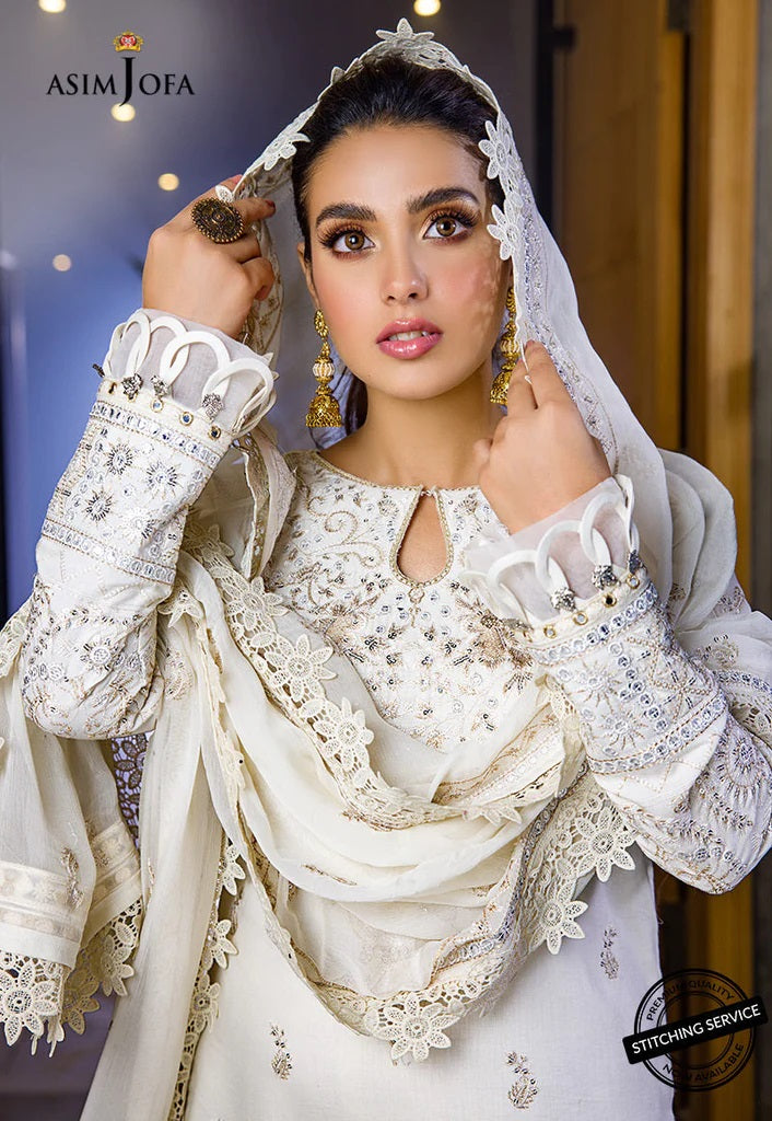 Asim Jofa Embroidered Lawn Suits Unstitched 3 Piece AJCK-10 - Eid Collection