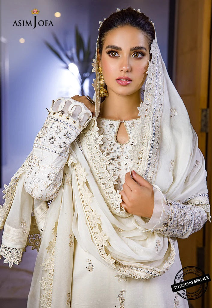 Asim Jofa Embroidered Lawn Suits Unstitched 3 Piece AJCK-10 - Eid Collection