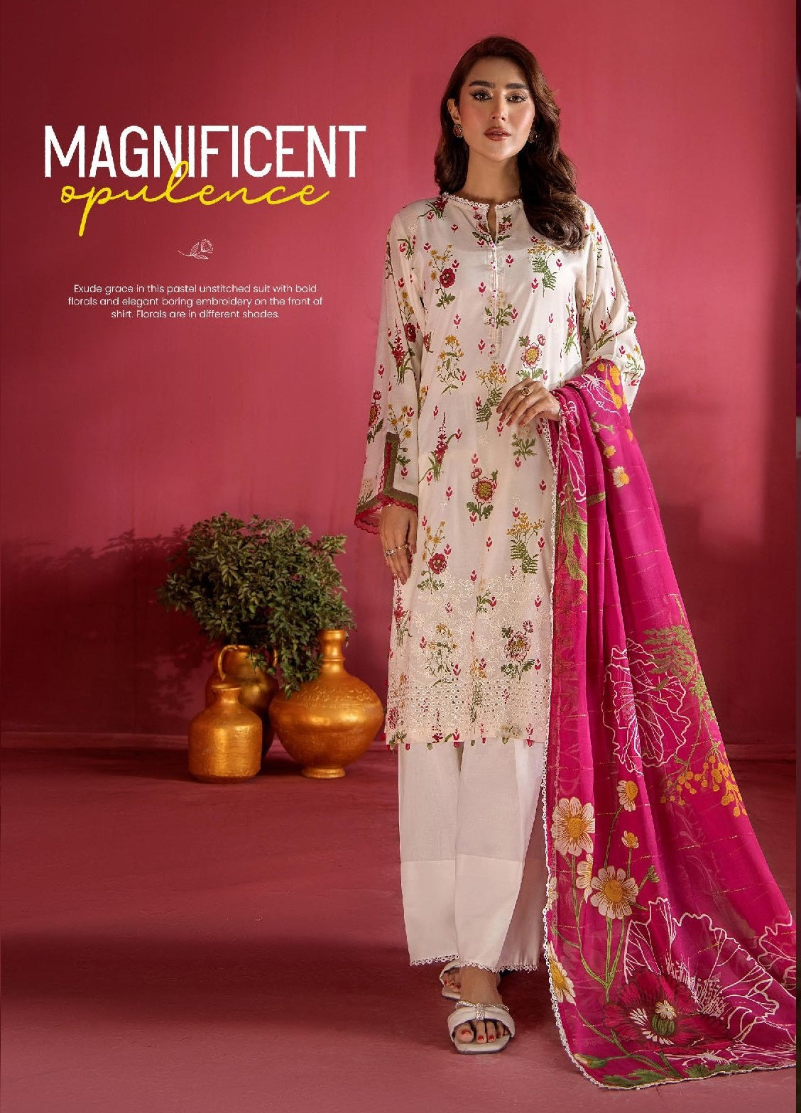 Evelyn by Gulljee Embroidered Lawn 3 piece Unstitched Dress - EVL3P2511