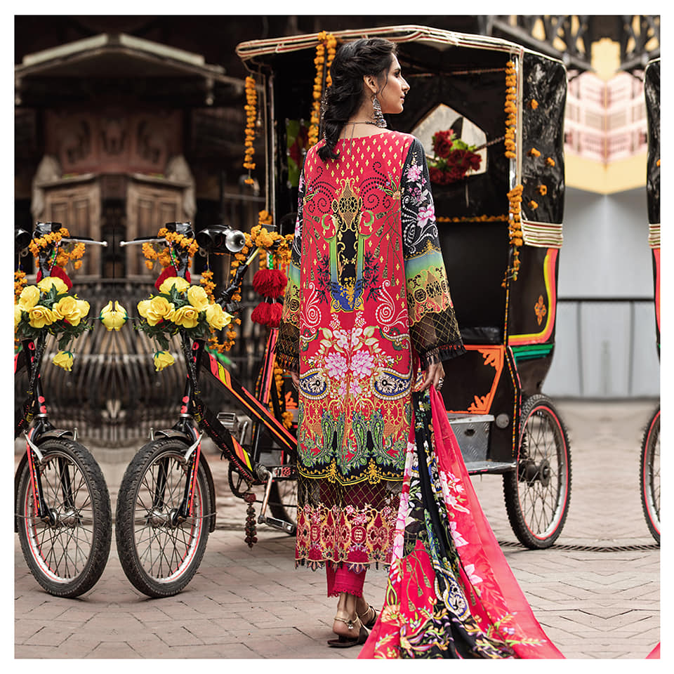 Morja by Gull Jee Embroidered Lawn Unstitched 3 Piece Dress - MJ2102A11