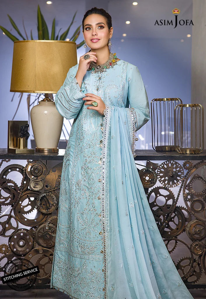 Asim Jofa Embroidered Lawn Suits Unstitched 3 Piece AJCK-11 - Eid Collection