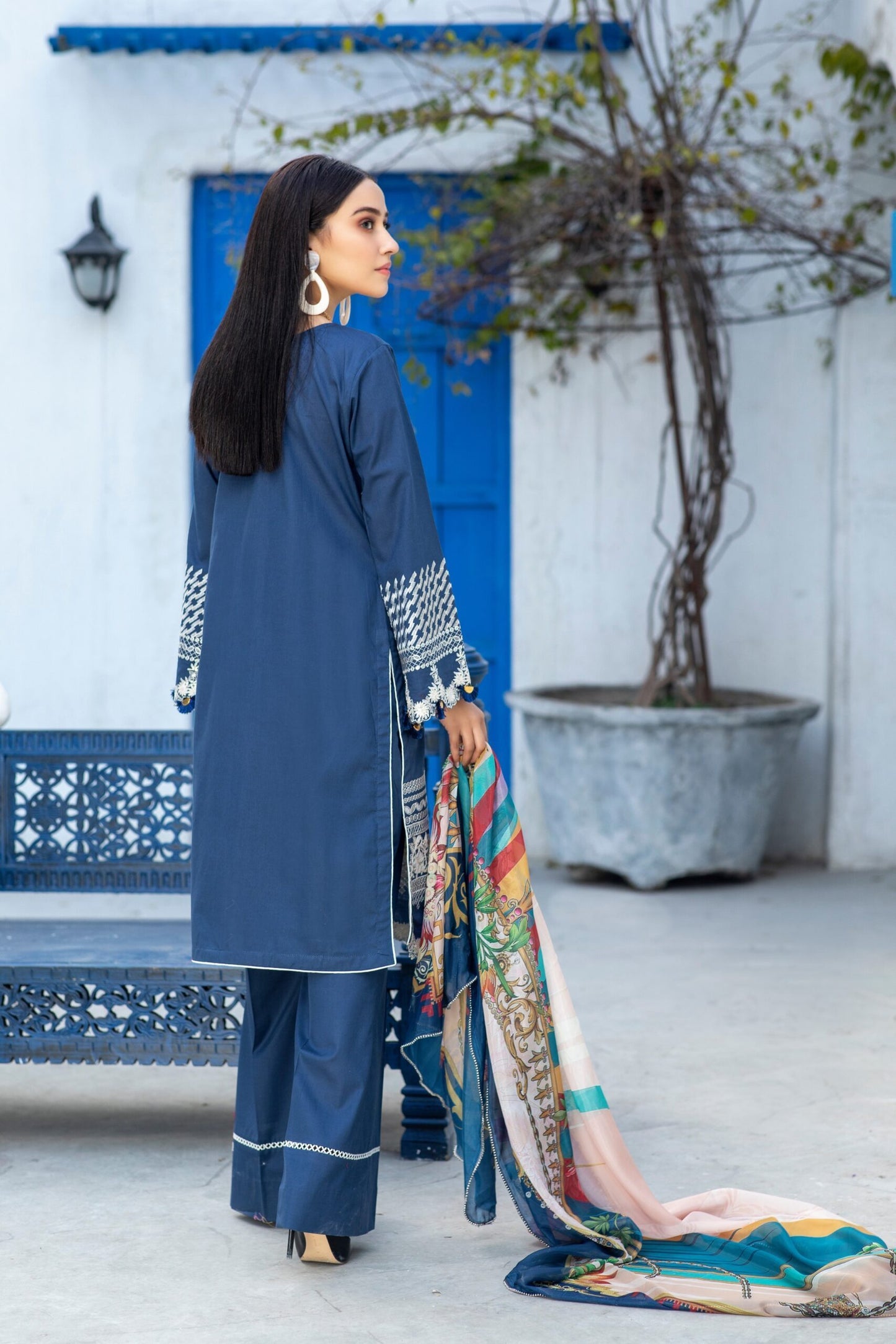 Kalyan by ZS Textiles Embroidered Chikankari Unstitched 3 Piece Suit - KC2 11 - Summer Collection