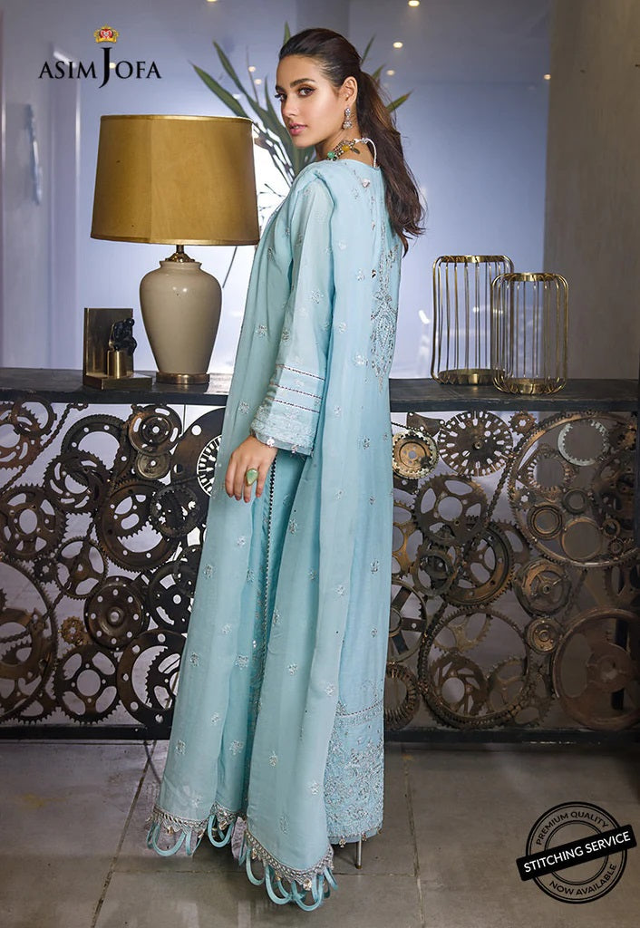 Asim Jofa Embroidered Lawn Suits Unstitched 3 Piece AJCK-11 - Eid Collection