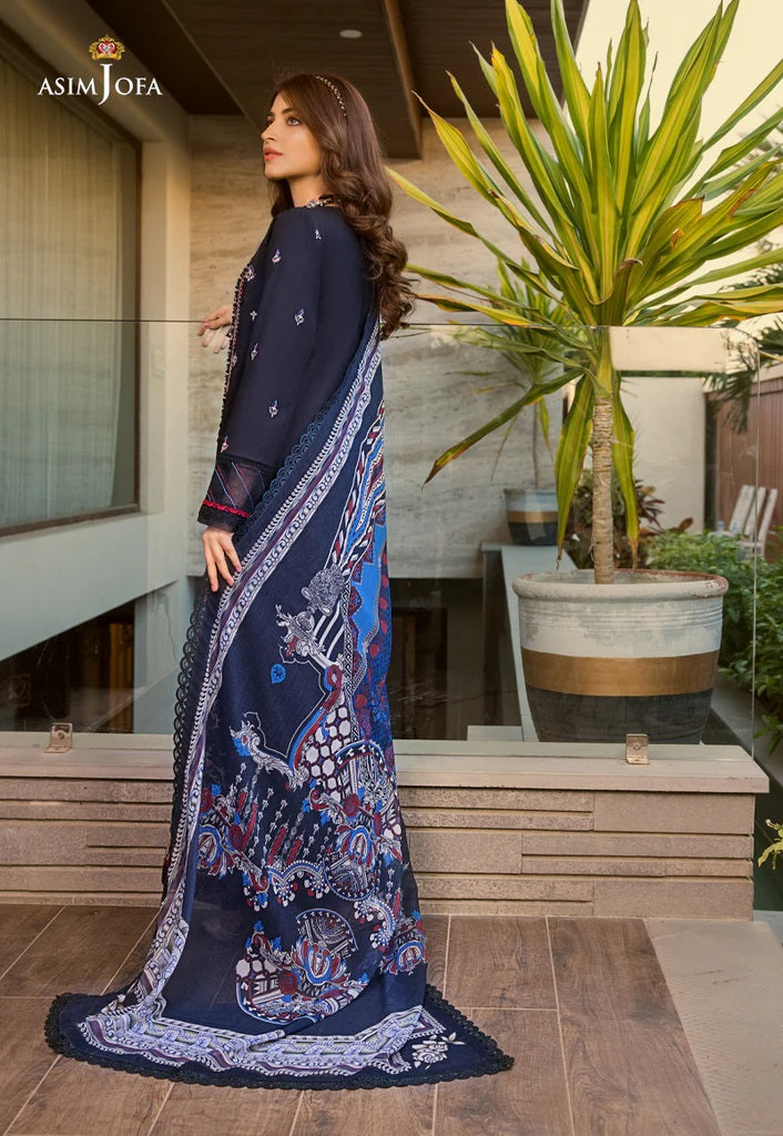 Rania by Asim Jofa Embroidered Lawn Suits Unstitched 2 Piece AJRP-12