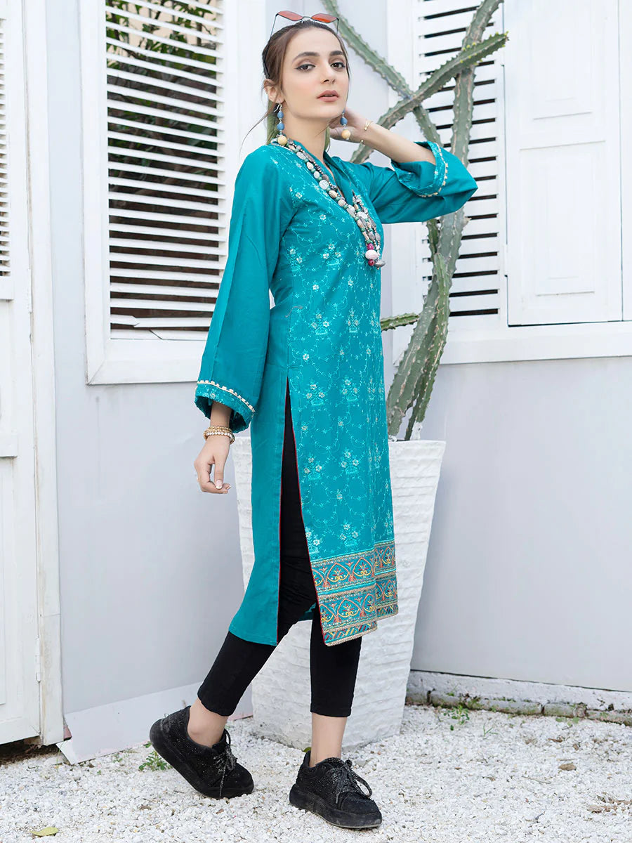 Nisha by Aalaya Embroidered Lawn Unstitched Shirt NEK- D12