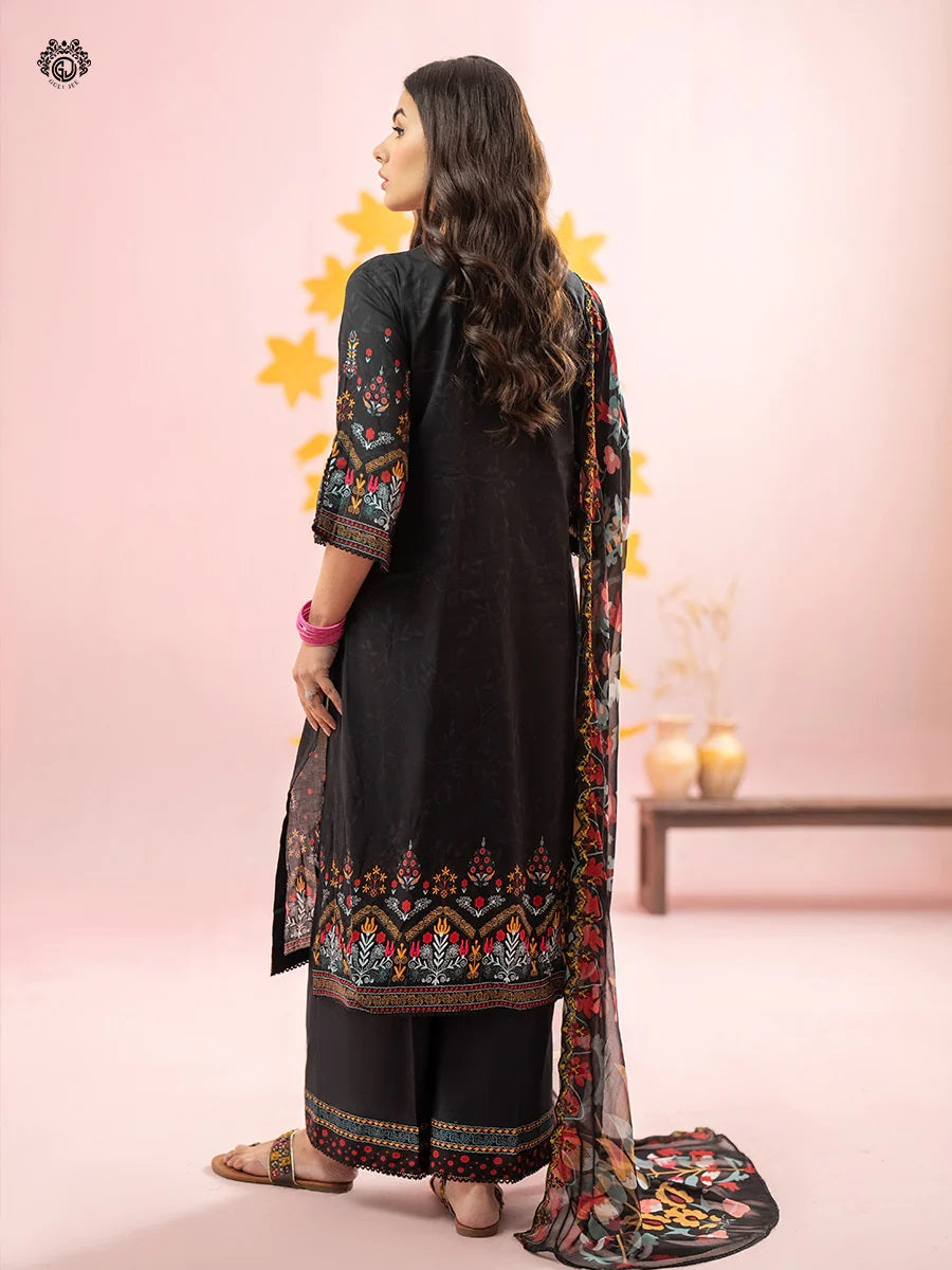 Rang Pasand by Gulljee Embroidered Lawn Unstitched 3 Piece Dress - GRP2406A12