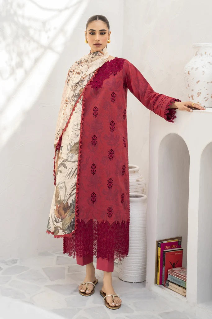 Shezlin by Aabyaan Embroidered Chikankari Suits Unstitched 3 Piece AS-AR-13 JIYA - Summer Collection