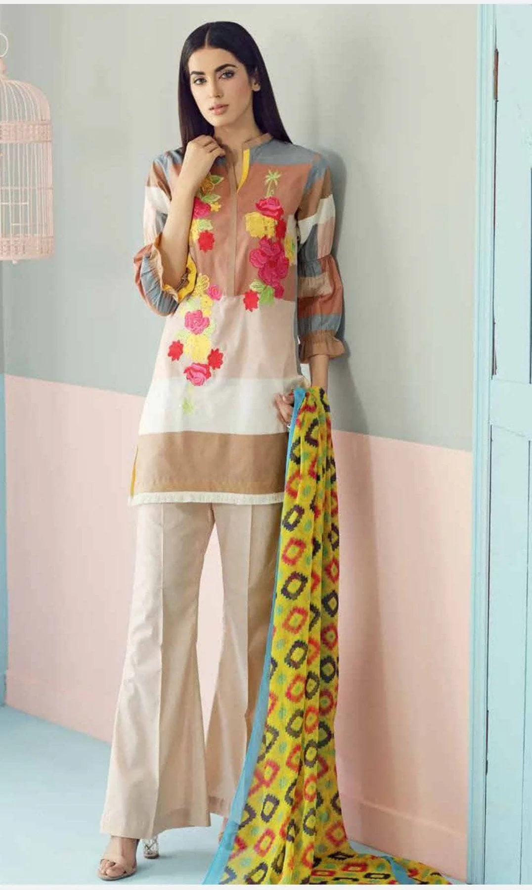 Yellow Series by Charizma Embroidered Lawn 3pc Unstitched Dress