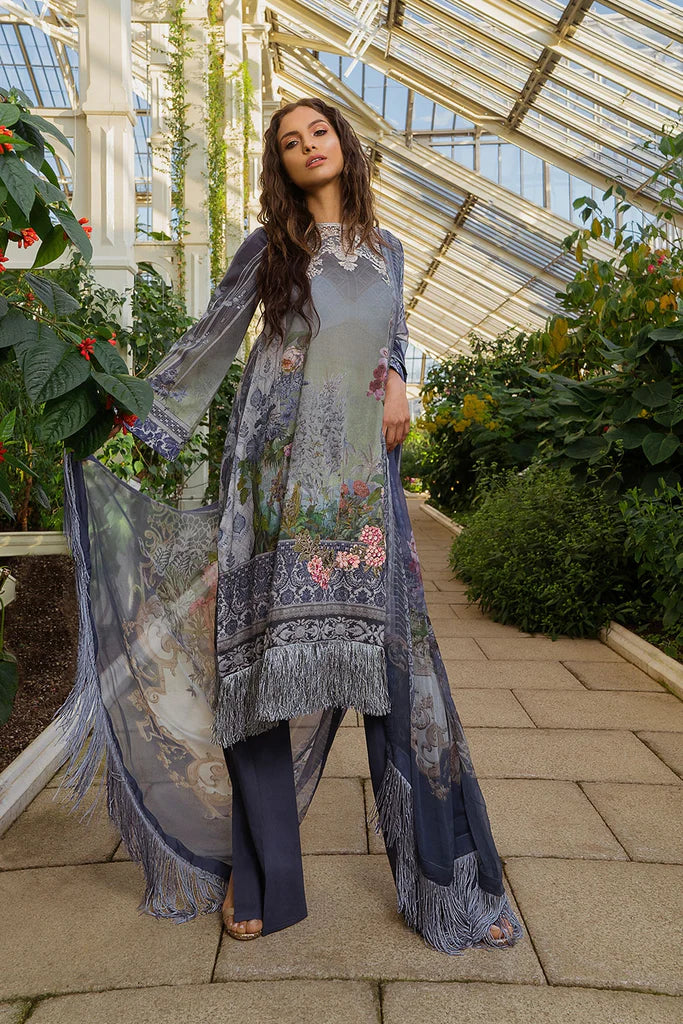 Sobia Nazir Embroidered Luxury Lawn Unstitched 3 Piece Suit - 15A
