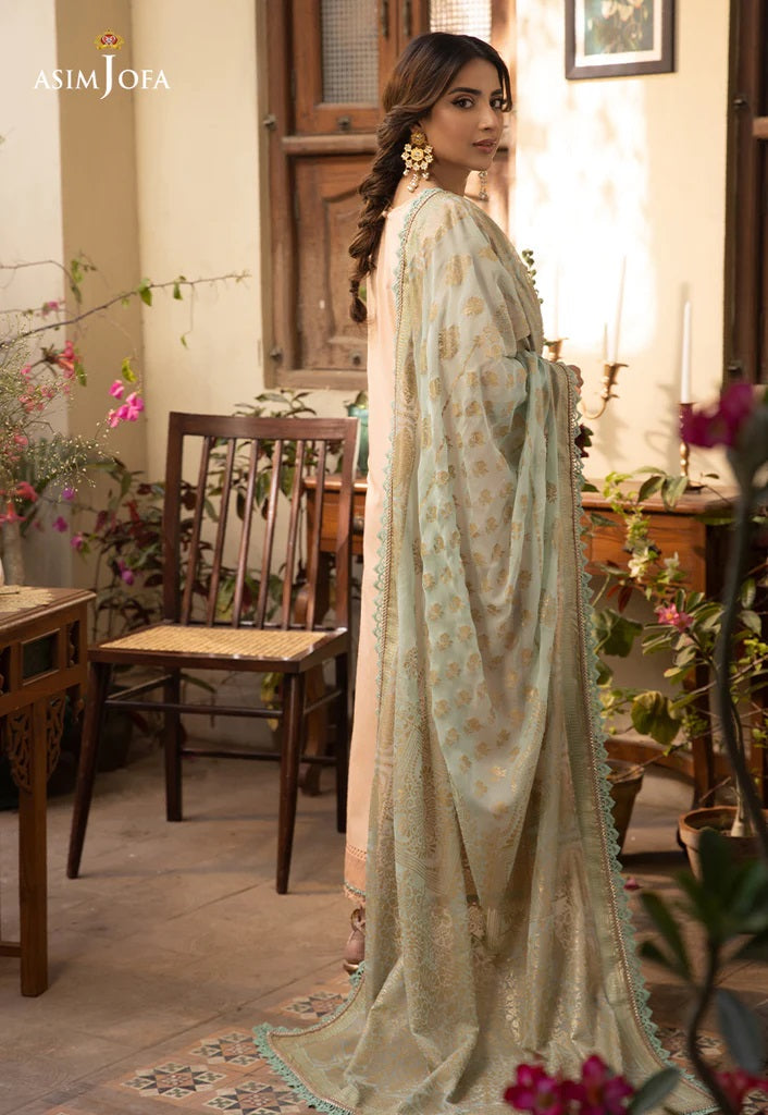 Zarq Barq By Asim Jofa Embroidered Suits Unstitched 3 Piece AJZB-16 - Eid Collection