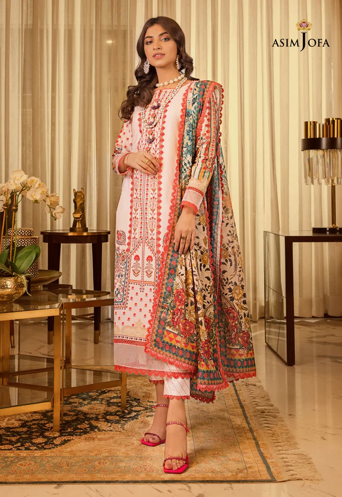 Rania by Asim Jofa Printed Lawn Suits Unstitched 2 Piece AJRP-16