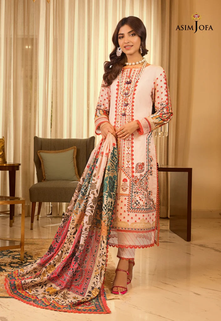 Rania by Asim Jofa Printed Lawn Suits Unstitched 2 Piece AJRP-16