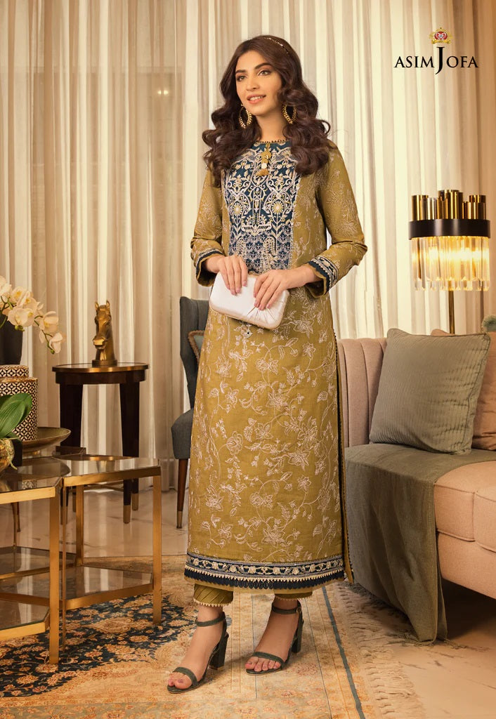 Rania by Asim Jofa Embroidered Cambric Lawn Suits Unstitched 2 Piece AJRP-18
