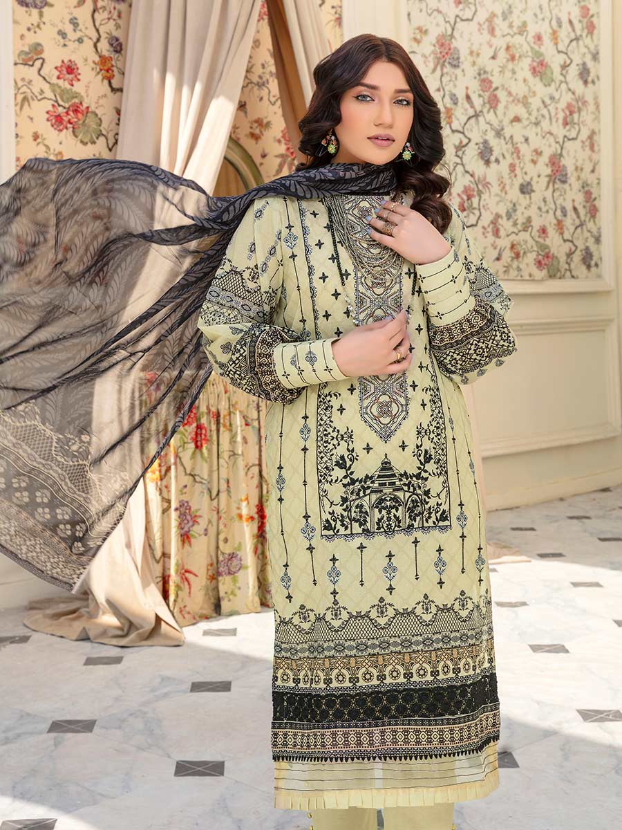 Afreen by Aalaya Embroidered Lawn 3 piece dress unstitched - AL23-D01