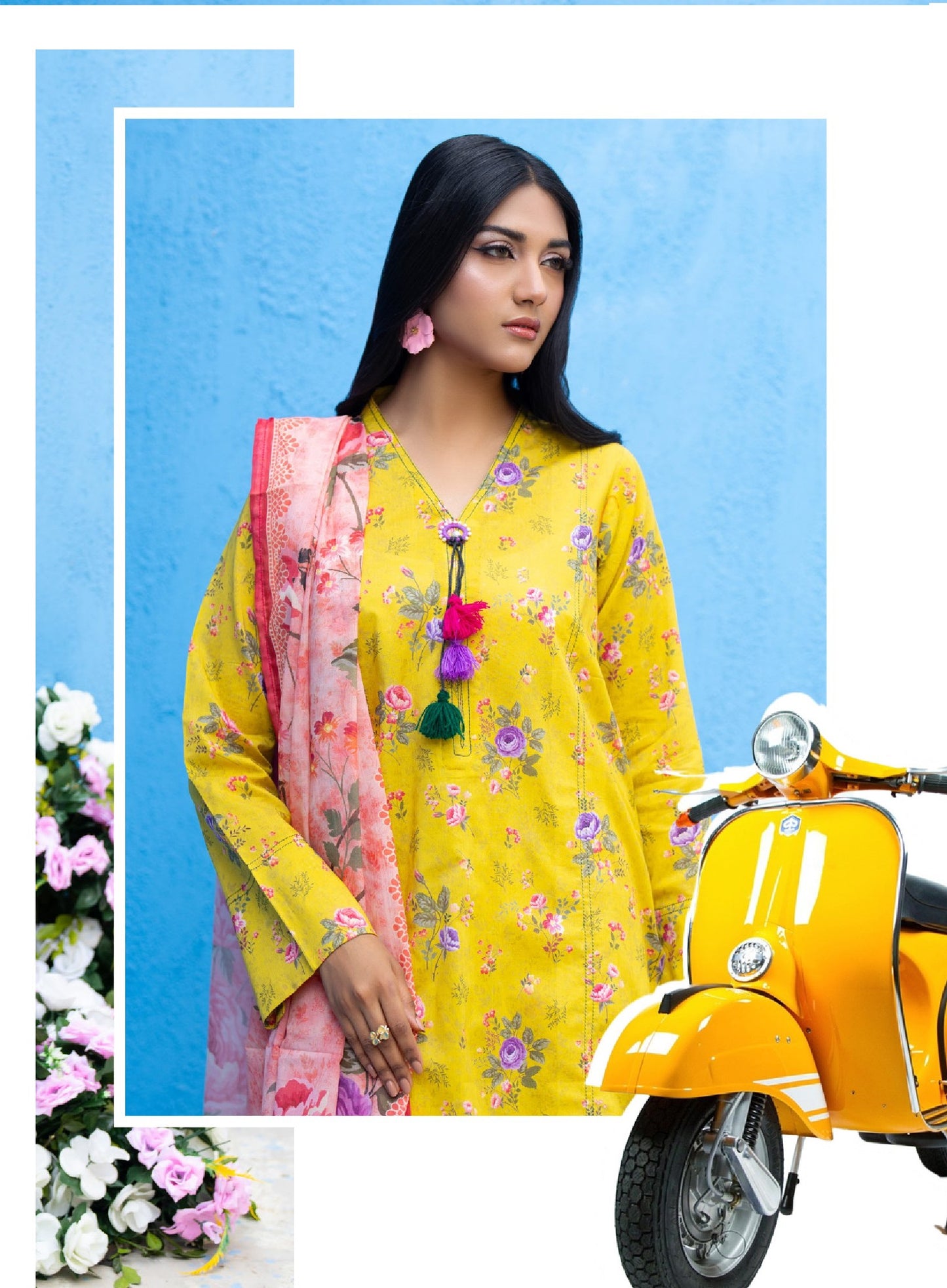 Salina by Regalia Textile Printed Lawn 3 Piece Unstitched Dress - RSPL-01 Summer Collection