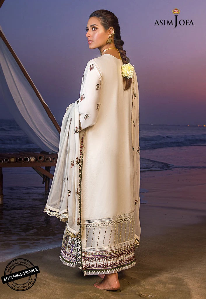 Asim Jofa Embroidered Lawn Suits Unstitched 3 Piece AJCK-01 - Eid Collection