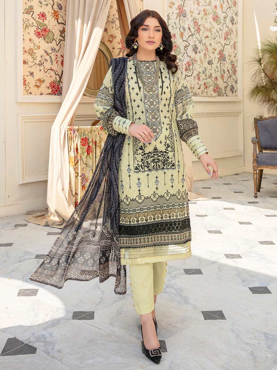 Afreen by Aalaya Embroidered Lawn 3 piece dress unstitched - AL23-D01