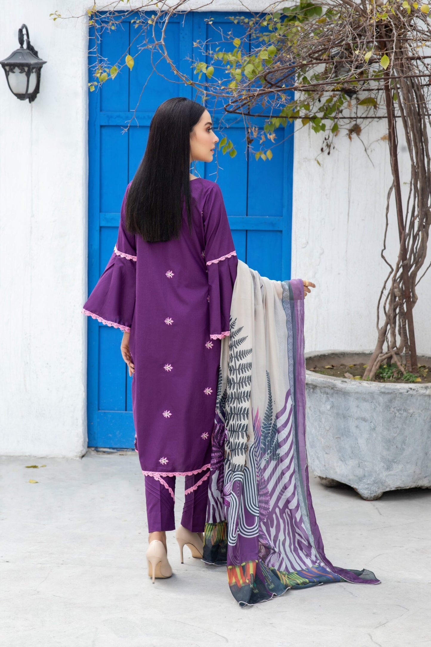 Kalyan by ZS Textiles Embroidered Chikankari Unstitched 3 Piece Suit - KC2 01 - Summer Collection