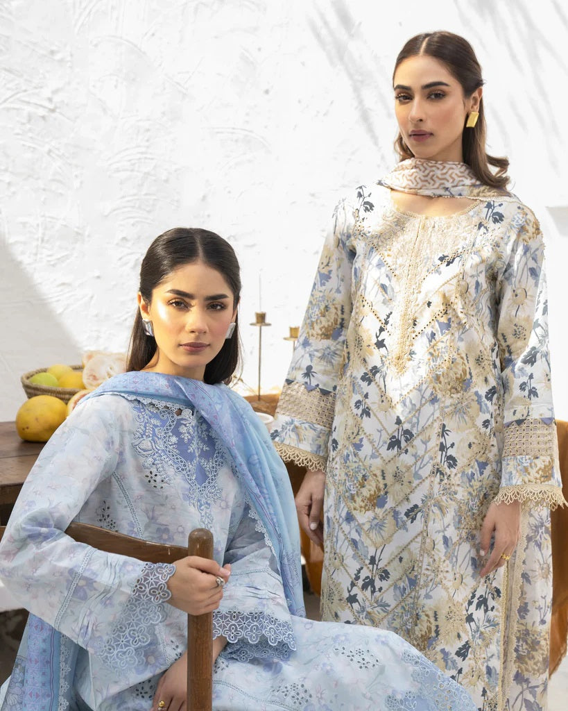 Shezlin by Aabyaan Embroidered Chikankari Suits Unstitched 3 Piece AS-AR-01 ALISHA - Summer Collection