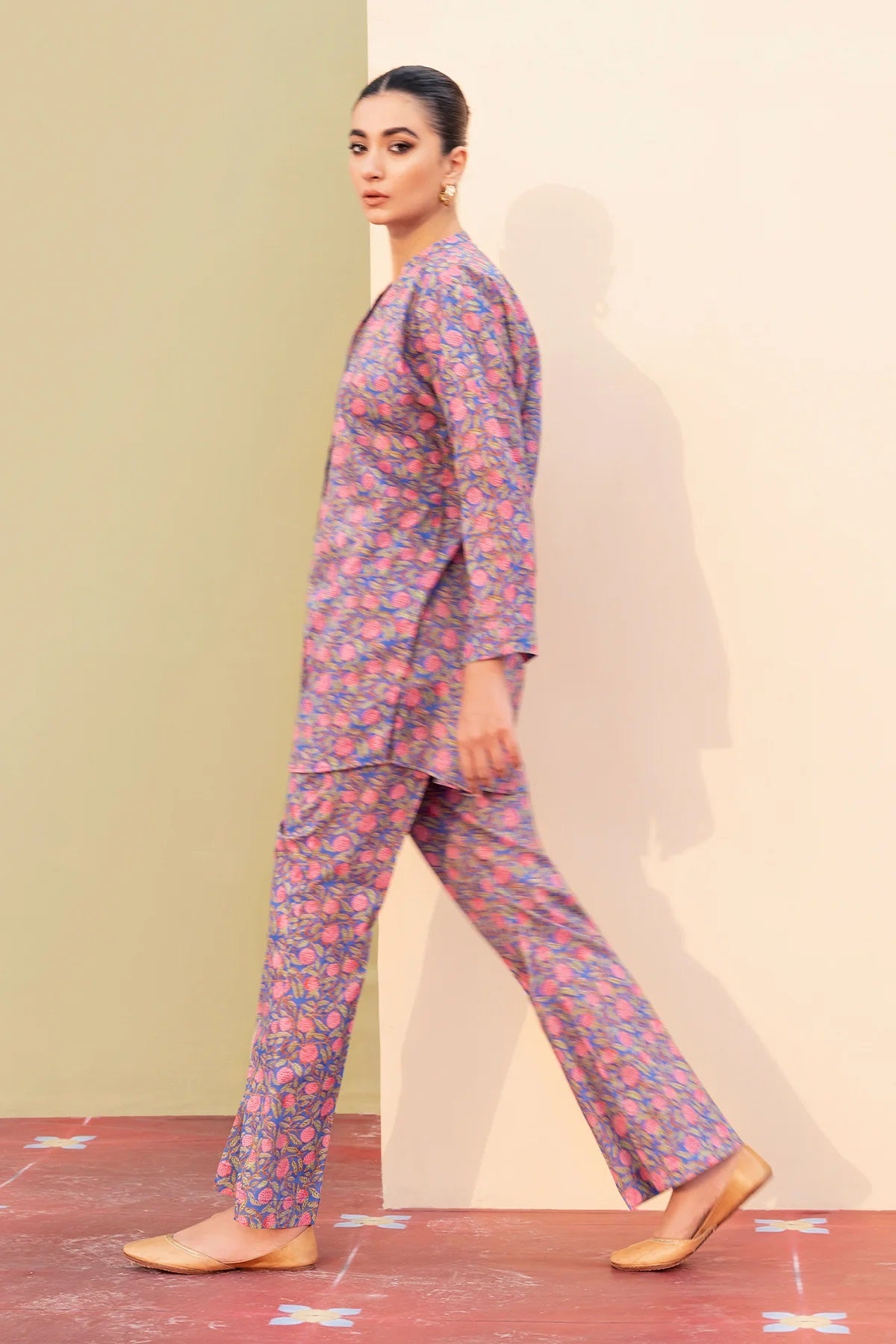 Sahar Digital Printed Lawn 2 piece Shirt & Trouser - SSL-V3-20