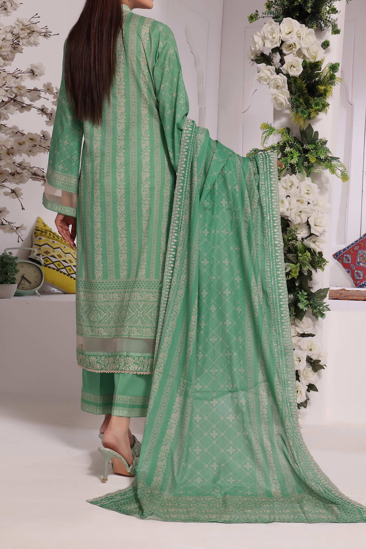 Misri by VS Textile Embroidered Lawn 3pc Unstitched Dress - D219