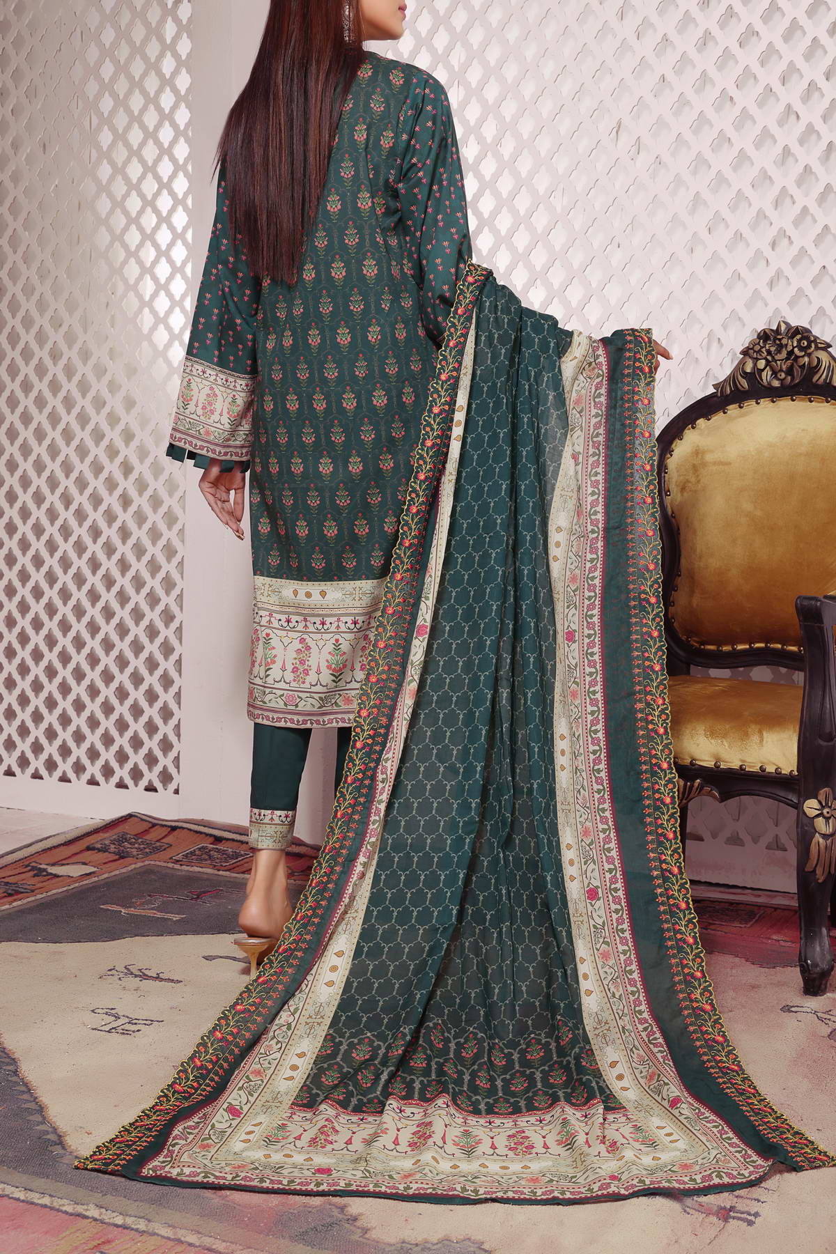 Misri by VS Textile Embroidered Lawn 3pc Unstitched Dress - D223