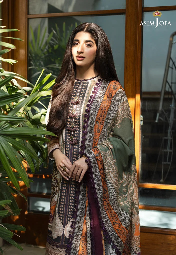 Rania by Asim Jofa Embroidered Lawn Suits Unstitched 3 Piece AJRP-24