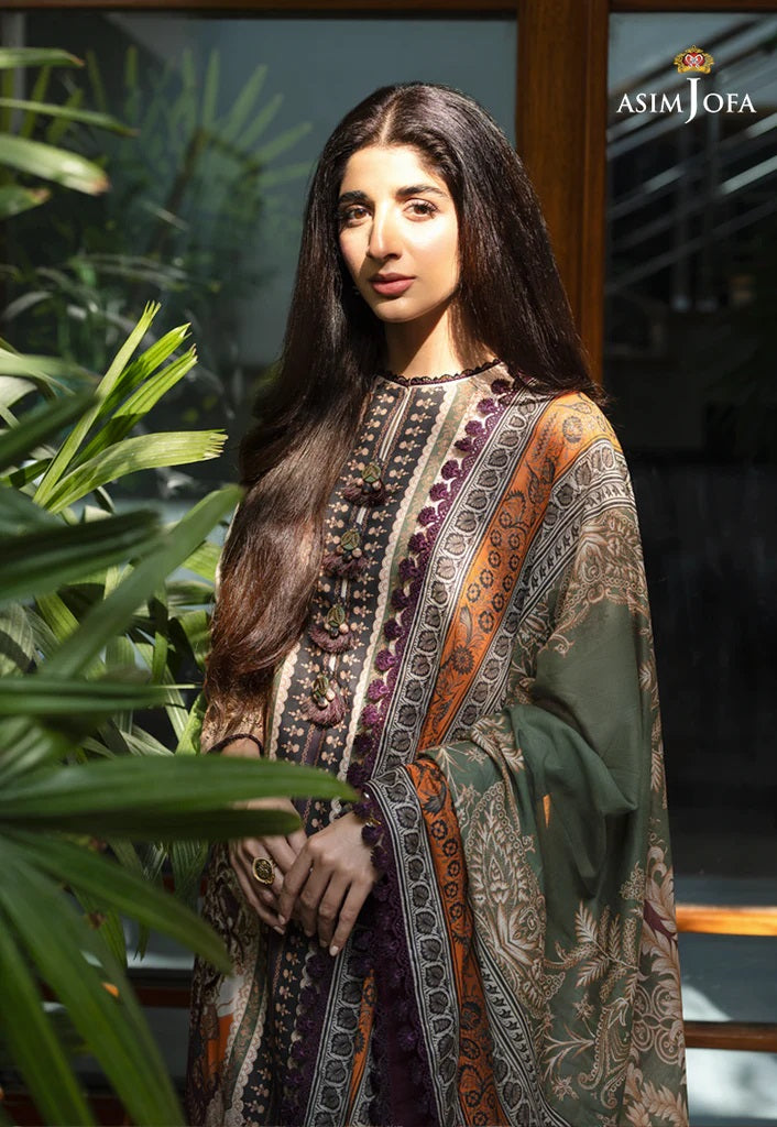 Rania by Asim Jofa Embroidered Lawn Suits Unstitched 3 Piece AJRP-24