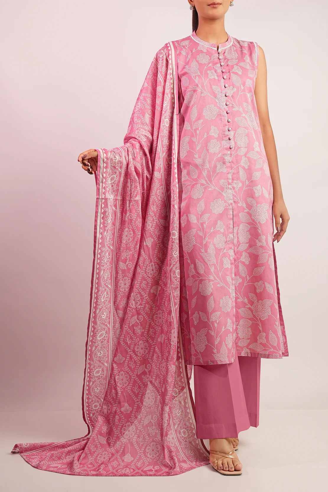 Saya Digital Printed Lawn 2 piece Unstitched Dress - U06-25065-1A
