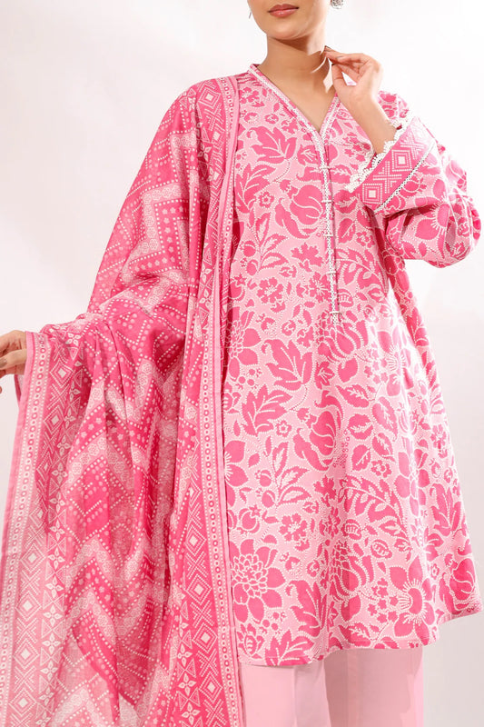Saya Digital Printed Lawn 2 piece Unstitched Dress - U06-25380-7B